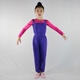 New children's dance clothing one-piece exercise pants girls overalls autumn and winter trousers girls overalls examination pants Violet_excluding long-sleeved tops 110