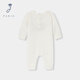 JACADI baby boy wool blended knitted jumpsuit new warm outdoor crawling suit 2044333 cotton white 707 73cm /12M