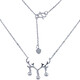 Lao Fengxiang platinum solid adjustable tassel bell Christmas elk antler chain platinum jewelry white gold about 4.3g