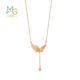 Chow Sang Sang 18K Rose Gold Necklace Mint Series Angel Wings 92773N Pricing 47cm