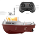 Maternity mother's mini remote control tugboat can be launched into the water, wireless electric high-speed speedboat, ship, children's water simulation play, small remote control tugboat, adjustable speed + with lights + waterproof, official configuration