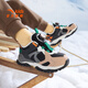 Anta children's cotton shoes for boys in autumn and winter new products plus velvet warm leather mesh breathable high-top outdoor snow boots. Store manager recommends black-2 30. The inner length of the shoe is 18.5cm and the foot length is about 18.5cm.