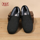 Lao Meihua winter men's cotton shoes, old Beijing cloth shoes, thickened with cotton, warm shoes for middle-aged and elderly people, black 42