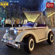 Coolpad Chi Rolls-Royce children's electric car classic car 1-6 years old male and female baby remote control can sit on four-wheel stroller gift flagship - off-white full function + multi-function remote control + five-point safety belt music swing + lifetime warranty