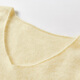 Xiangying Sheep Wool + Cashmere Yellow V-neck Sweater Women's 2025 Winter New Lazy Style Knitted Top Yellow XL 170/92A/125-140Jin Jin equals 0.5 kg