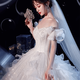 Overview Wedding Dress Main 2025 Bride Texture French Light Heavy Industry Trailing Women Small Niche Light Luxury Trailing Style Eight-piece Set XL