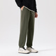 Pull back youth casual pants men's winter fleece polar fleece straight pants thick and warm high-quality men's sports pants olive green (blue maple pants logo) S /165 (weight 85-100Jin Jin equals 0.5 kg)