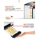 Bread machine breakfast machine Toaster Toaster Toaster Household snack machine Stainless steel body Household small fully automatic wide slot snack machine Double slot bread machine One-click defrosting-8012B