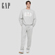 GAP Men's 2025 Autumn New Fleece Elastic Waist Knitted Leg Pants Sweatpants Trousers US Version 500382 Gray S US Size M Asian Size 175/95A A little too big, take one size smaller
