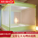 Steinmetz Class A encrypted baby mosquito net anti-fall mosquito net three-door bed sheet bedroom bracket baby sitting bed U Xizi Lanyi 200cm*150cm*170cm1.5m bed