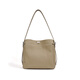 2025 summer new style first layer cowhide niche bucket bag for women, wool white