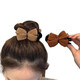 Maillard Knitted Bow Ball Head Clip Women's Hair Clip Hair Ornament Hair Artifact Fixed Claw Clip Hair Clip Maillard Dark Brown Wool Clip 1