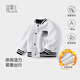 Yishuanger baby jacket spring, autumn and winter velvet baseball jacket for boys and girls warm tops gray 110