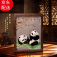 Lilly Chengdu Shu Embroidery Double-sided Panda Embroidery Ornaments Chinese Characteristics Gifts for Foreigners to Commemorate Foreign Exchanges in Chengdu Shu Embroidery - Ancient Shu Art Frame Life Panda