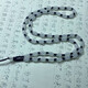 Loose beads oil green pendant lanyard Pemi bead chain necklace rope high-end pendant rope adjustable pendant rope white rice beads + black bead 6mm