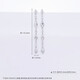 Lao Fengxiang platinum earrings fish scale wheat ears tassel earrings as a gift for your girlfriend as a gift platinum jewelry platinum about 6.04g