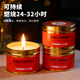 Lesanhao Candle Emergency Disaster Prevention Power Outage Lighting Candle Light Waterproof Windproof Smokeless Candle Warming Easy Storage Metal Iron Box 80g 2 Pack