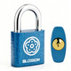 Plum blossom (BLOSSOM) padlock drawer lock tool box student dormitory cabinet lock meter box lock small lock BC2925 blue 25MM