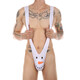 Men's thong cosplay high-cut one-piece thong men's Christmas single butt men's underwear snowman cartoon white one size