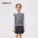RBIGX children's clothing lace collar long-sleeved shirt sweet top white 150