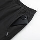 Winter large size three-layer windproof plus velvet thickened warm casual cotton pants for men and women, warm knee pads, black (flat mouth) 2XL (115-135Jin Jin equals 0.5kg)