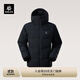 KAILAS凯乐石厚款羽绒服男600蓬鹅绒保暖FLT防风连帽外套秋冬 玄青黑 L
