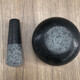 Oupinyuan household natural granite hand-ground stone mortar commercial chili garlic ginger paste garlic pounder stone pounding mortar stone nest outer diameter 9.5 height 5 cm
