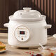 Chigo electric stew pot, steamer, electric cooking pot, stew pot, stew pot, casserole, stew and steaming, all-in-one food supplement pot, stew soup cup, electric stew pot, electric casserole pot, soup pot, stew water-proof porridge, timed appointment, white porcelain liner 3.8L