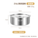Material-core 316L stainless steel household steamed egg bowl, food-grade steaming bowl, flat-bottomed steamed egg special pot, stew pot, steaming pot, steamed rice, right-angle steamed egg bowl 500ml