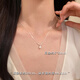 Donglai quality 925 sterling silver natural pearl necklace broken silver necklace 2025 new women's clavicle chain 925 silver pearl broken silver necklace