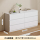 Fat Donglai made the same style of drawer cabinets, five household storage lockers, iron bedside entryway storage cabinets, bedside drawer cabinets, white 400MM six-drawer combination cabinets