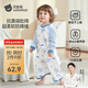 Betis pajamas, children's autumn clothes, home nightgown, men's and women's baby air-conditioned room one-piece pajamas, outer air-conditioned clothes, astronaut cruise, long-sleeved cat belly cotton, 7A grade antibacterial, 90 cm, suitable for heights 85-95cm