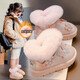Snow boots for girls in winter 2025 new children's large cotton shoes plus velvet thickening princess boots for girls winter shoes real wool pink size 28 shoes inner length 17.8cm