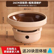 Alcohol stove, small hot pot, dry pot pot, old-fashioned earthen hot pot, household stove, new commercial edge stove, hotel-specific coarse pottery alcohol stove (free 20 pieces of solid wax) + deep pot 26cm