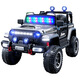AKOOYA children's electric off-road vehicle cool sci-fi lights can seat people 1-8 years old large children's electric car baby gift flagship warrior gray + cool full flash sci-fi lights + remote control + dual drive 12V7 battery
