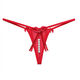 Universal one rope thong T-pants large size extremely small ultra-small thin line high elastic girls underwear ins style underwear personality red