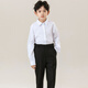 Feng Lingniao Children's White Shirt Spring and Autumn Long Sleeve Boys' Shirt Pure Cotton Performance Clothes White Female School Uniform Pure Cotton No Pockets Regular 160 cm Weight 85-100 Jin Jin equals 0.5 kg