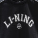 Li Ning children's round neck long-sleeved sweatshirt for boys and girls new loose retro college style pullover sweatshirt top YWDV679 black-2 one size fits all 135