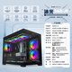 AMD Ryzen R5 9600X/RTX5060/RX9060XT Desktop computer host Rendering design drawing machine High-end e-sports game DIY assembly computer Configuration 8 9600X/RX9060XT 8G