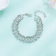 Lao Fengxiang PT950 platinum bracelet for women platinum starry star fruit chain bracelet gourd bouncy bead platinum about 11.17g/platinum bouncy bead lace woven bracelet