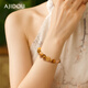 AJIDOU Ajidou Bracelet Women's Chinese Citrine Agate Bracelet Hand Beaded Bracelet Light Luxury High-end Birthday Gift
