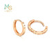 Chow Sang Sang rose gold mint series earrings, a pair of small bead hoop earrings 91978E Pricing