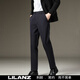 LESS IS MORE Lilang Men's Casual Pants Winter Men's Business Versatile Suit Pants Slim Casual Small Suit Pants Plus Velvet Thick Pants Dark Gray Nine-Point Pants Plus Velvet 29 (Recommended 110-120 Jin Jin equals 0.5 kg)