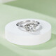 DR One Carat Moissanite Diamond Ring for Women Ring for Girlfriend Valentine’s Day Birthday Gift Niche Couple Gift 50 Points Moissanite Diamond Ring/D Grade Contact Customer Service and Note the Number of Circles