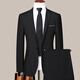 Antonio Wedding Season & Suits Elite Gentleman Solid Color Flat Lapel Suit Men's Wedding Business Suit Suit