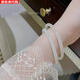 Fat Donglai Fat Donglai same style Qiying store step by step glass imitation jade jingle bracelet bracelet for women Xiaohongshu best friend same lychee white 1 piece 58mm