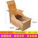 Solid wood large backrest electric fire barrel heater office heating foot barrel energy-saving household firebox fire pit luxury small backrest