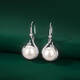 QPQK natural freshwater pearl earrings, feminine, high-end, niche, 2025 new style young earrings, authentic earrings, white shell earrings