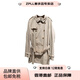 Burberry (BURBERRY) FW23 solid color double-breasted lapel mid-length long-sleeved windbreaker men's beige beige one size 48