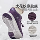 Zulijian elderly shoes winter cotton shoes plus velvet thickening middle-aged and elderly outdoor heat storage non-slip warm shoes 2493208J Purple-Female 38